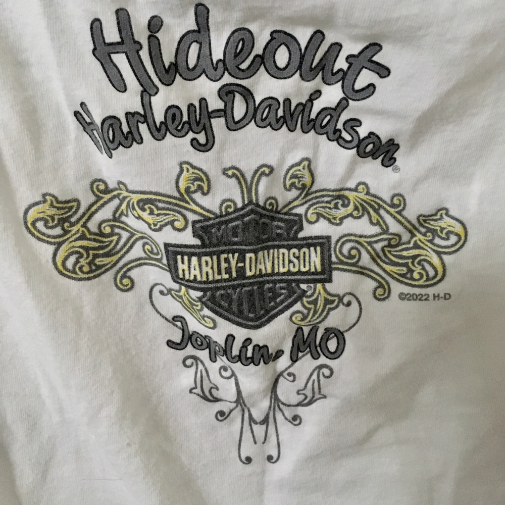 Harley-Davidson Cream Skull Graphic Tank Top - Picture 3 of 6